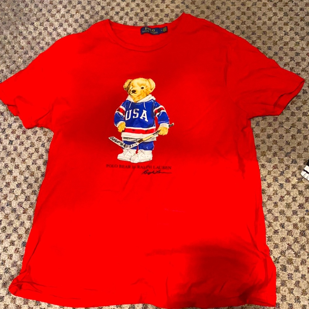 Polo Ralph Lauren bear shirt size medium